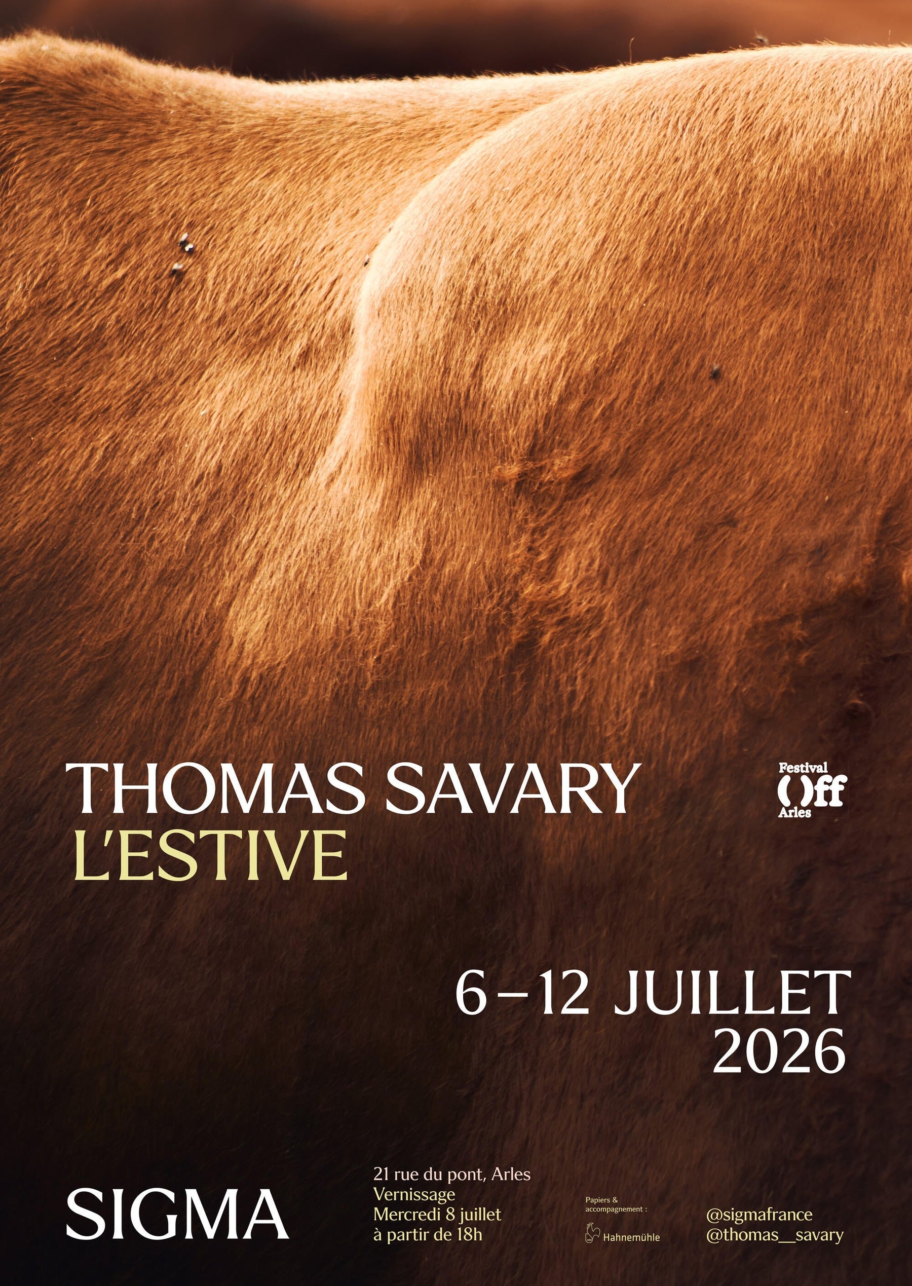 Sigma is exhibiting the work of photographer Thomas Savary in Arles from July 6 to 12, 2026