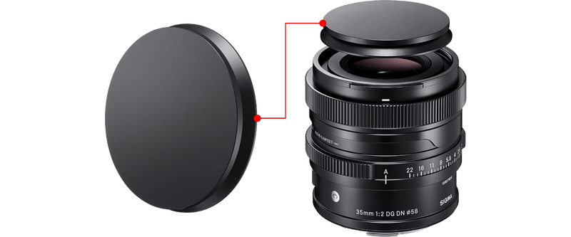 Magnetic metal lens cap